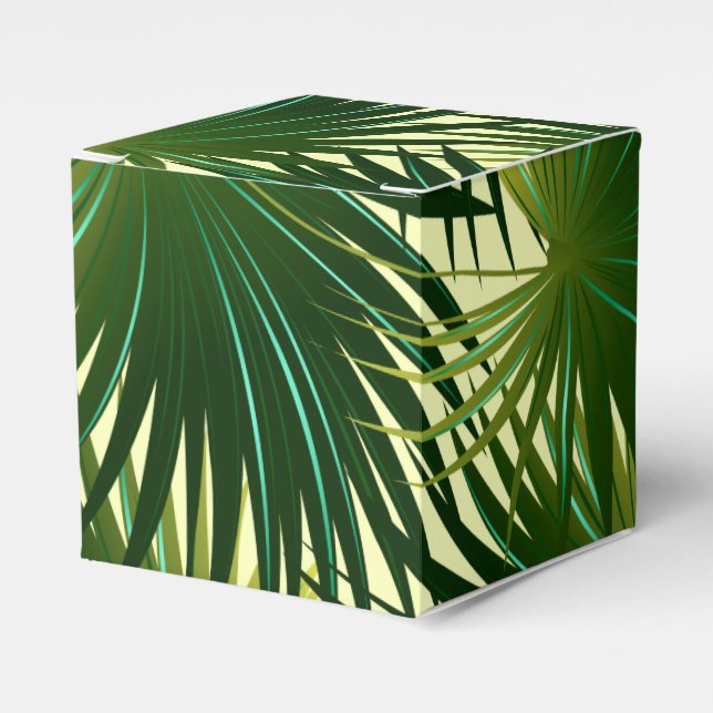 Cabbage palm leaf favor box (Front Side)