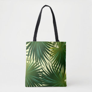 Cabbage palm leaf tote bag