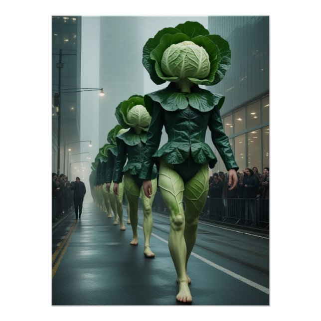 Cabbage Parade in the City Poster (Front)