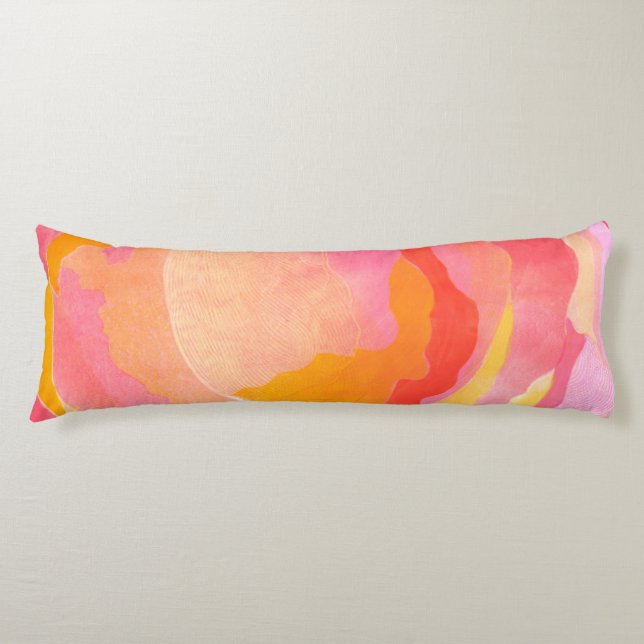 Cabbage Rose III Body Pillow (Front)