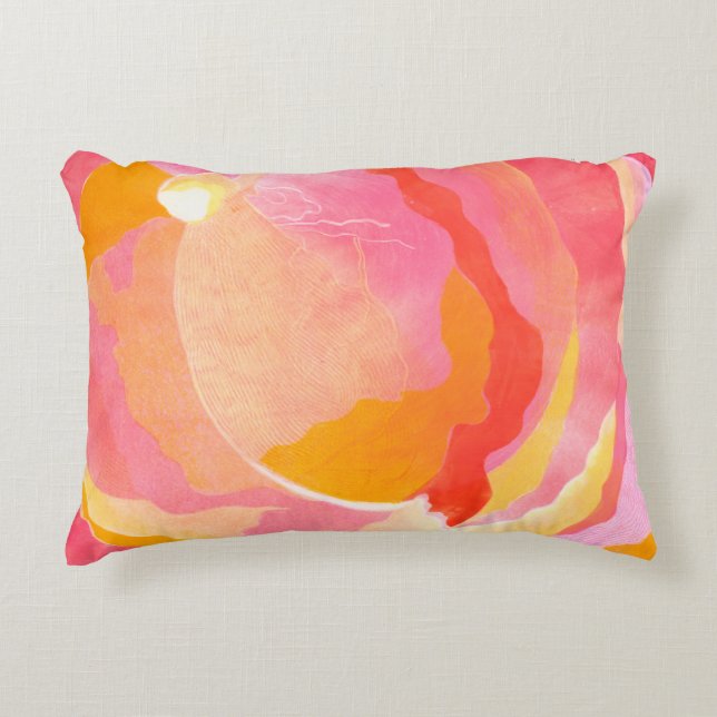Cabbage Rose III Decorative Pillow (Front)