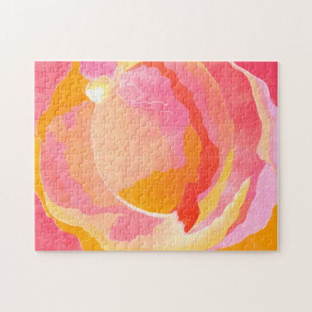 Cabbage Rose III Jigsaw Puzzle (Horizontal)