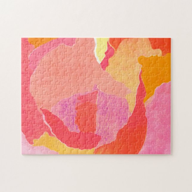 Cabbage Rose IV Jigsaw Puzzle (Horizontal)
