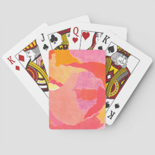 Cabbage Rose IV Playing Cards