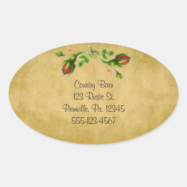 Cabbage Rose Sticker (Front)