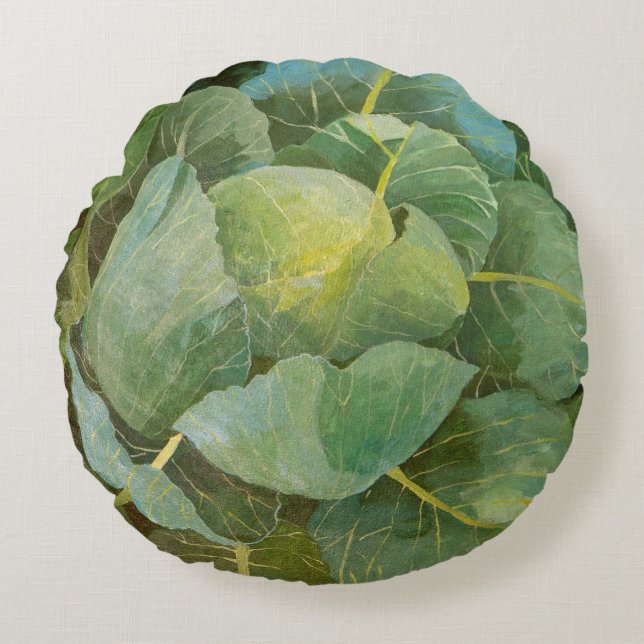 Cabbage Round Pillow (Front)