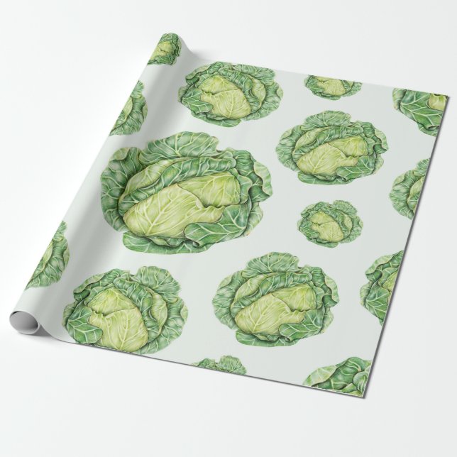 Cabbage Wrapping Paper (Unrolled)