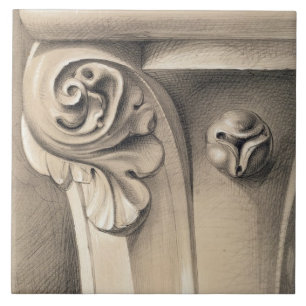 Ca'Bernardo, Capital of Window Shafts, from 'Examp Tile