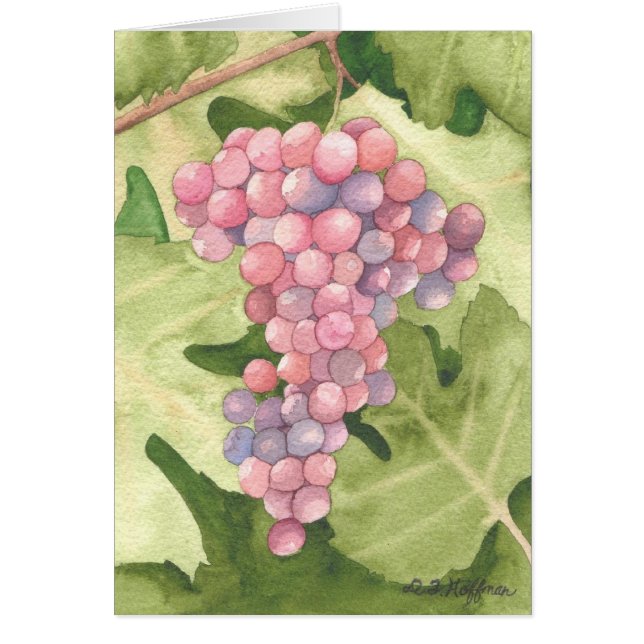 Cabernet Grapes card (Front)