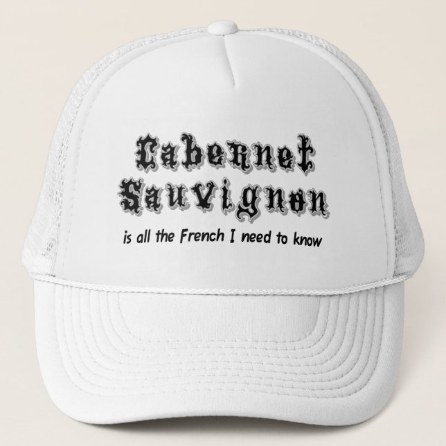 Cabernet Sauvignon  Trucker Hat (Front)