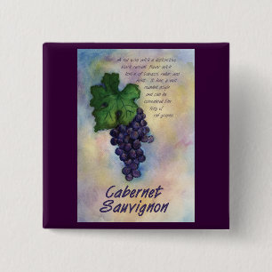 Cabernet Sauvignon Wine Button