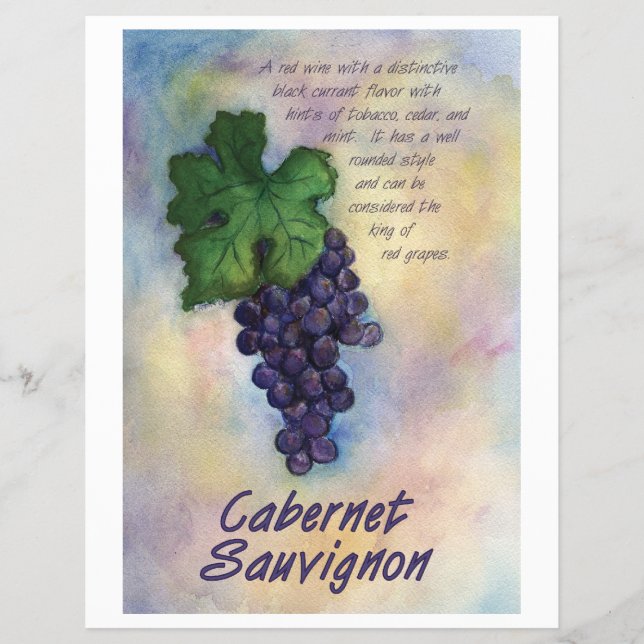 Cabernet Sauvignon Wine Flyer (Front)