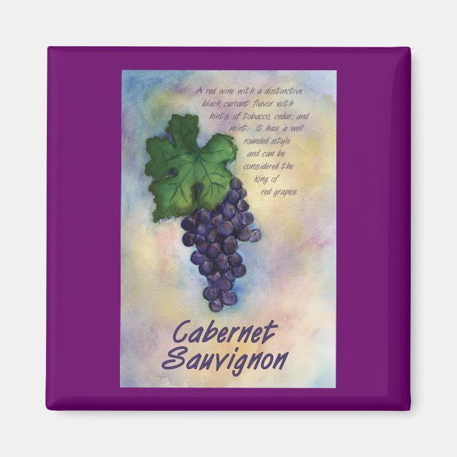 Cabernet Sauvignon Wine Magnet (Front)