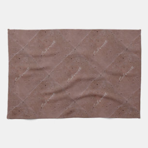 Cabernet Wine Travertine Tile Kitchen Towel