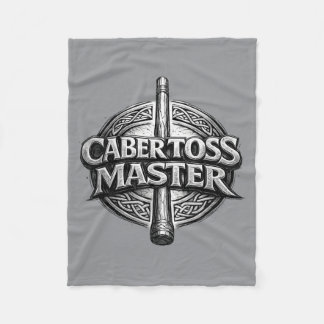 Cabertoss Master Warrior Caber Toss Highland Games Fleece Blanket