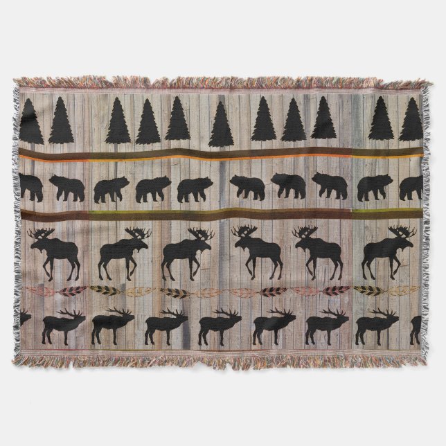 Cabin Blanket by Leslie Harlow (Front)
