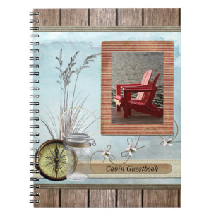 Cabin, cottage or Boat guestbook Notebook