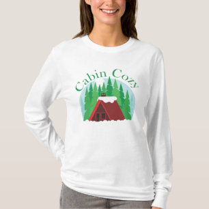 Cabin Cozy in Snow T-Shirt
