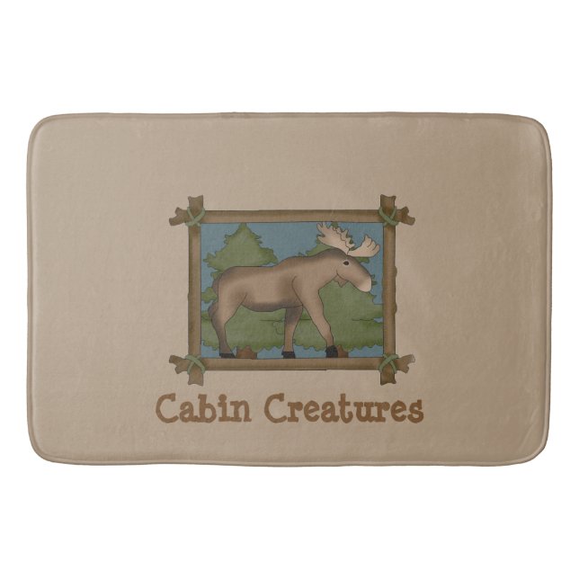Cabin Creatures Moose Bath Mat (Front)