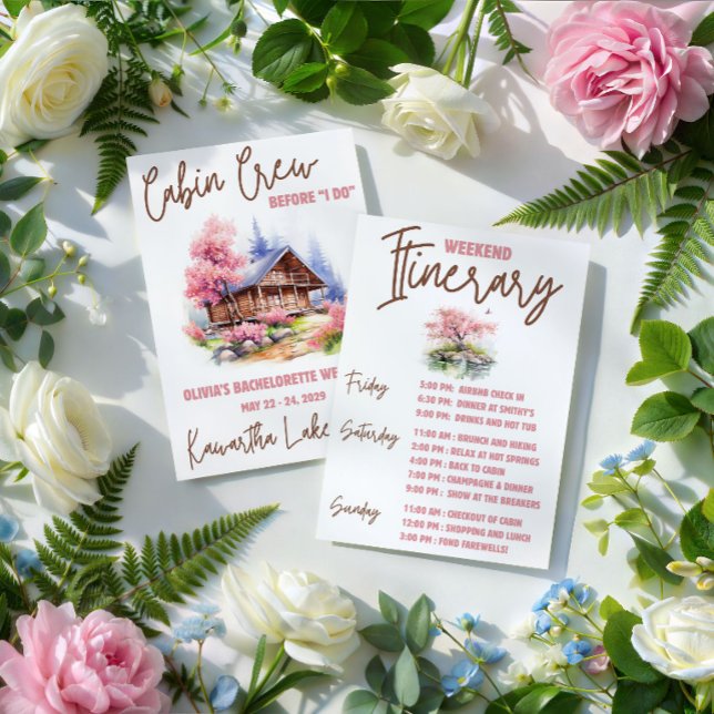 Cabin Crew Before I DO! Weekend Bachelorette Party Invitation (Creator Uploaded)