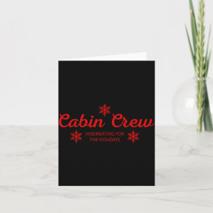 Cabin Crew Christmas Pjs Family Christmas Pajamas Card