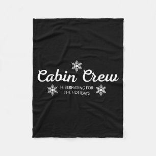 Cabin Crew Christmas Pjs Family Christmas Pajamas  Fleece Blanket