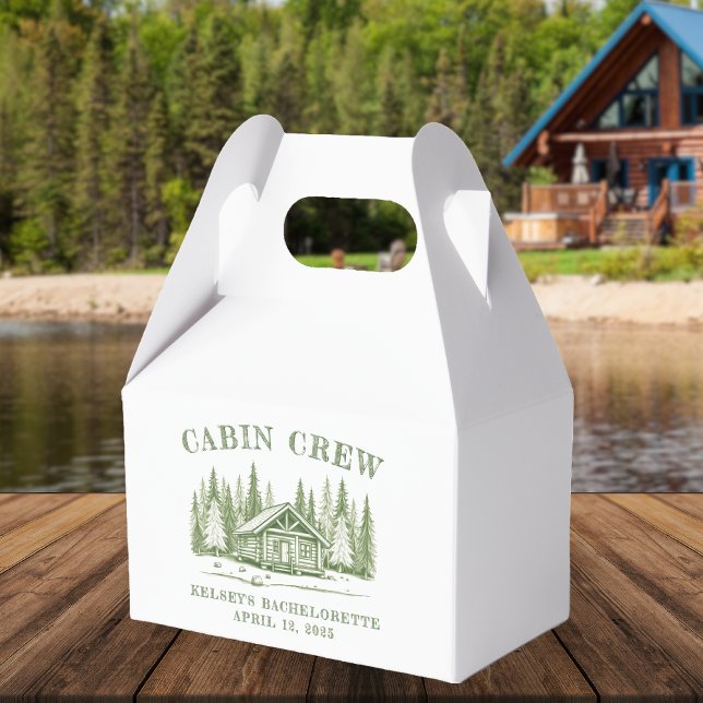 Cabin Crew Green Camp Bachelorette Party Favor Box (Cabin Crew Green Camp Bachelorette Party Favor Boxes
)