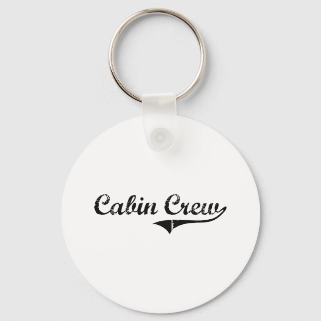Cabin Crew Professional Job Keychain (Front)