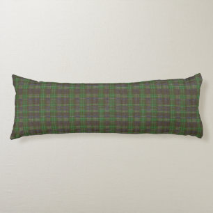Cabin Forest Green Tartan Body Pillow