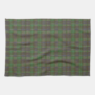 Cabin Forest Green Tartan Kitchen Towel