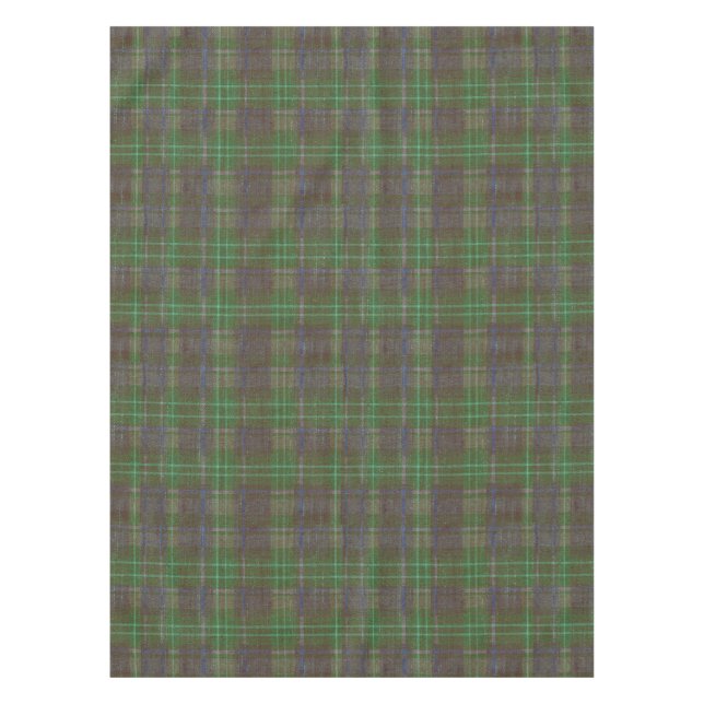 Cabin Forest Green Tartan Tablecloth (Front)