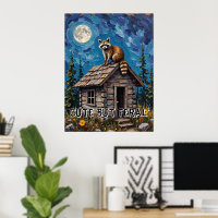 Cabin Guardian: Raccoon's Nightly Watch