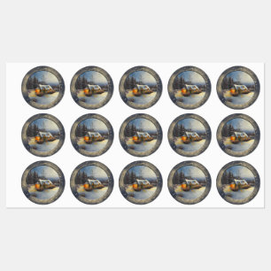 Cabin Home in Winter