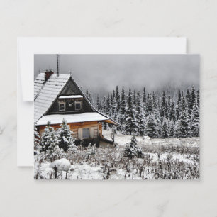 Cabin in the Mountain Postcard