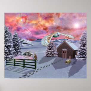 Cabin in the snow poster