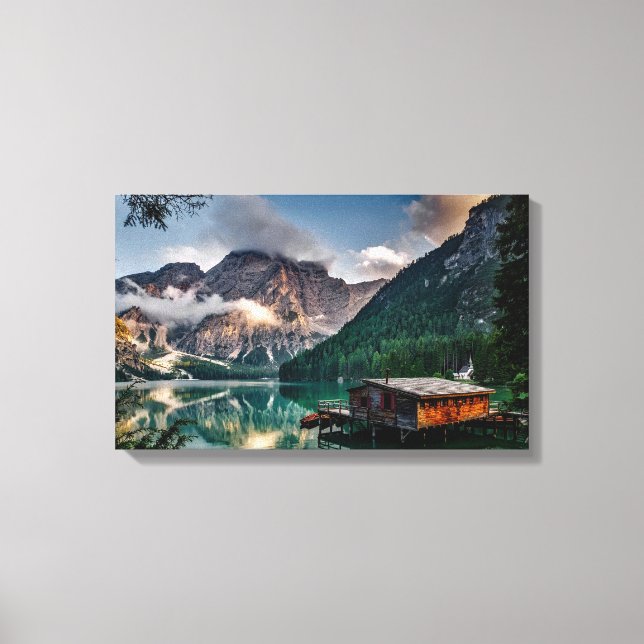 Cabin in the Woods Canvas Print (Front)