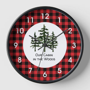 Cabin In The Woods Wall Clock