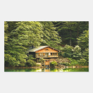Cabin Lake House Sticker