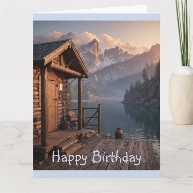 Cabin on the Lake Card (Front)