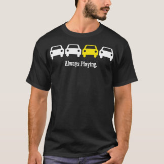 Cabin Pressure Always Playing Yellow Car T-Shirt