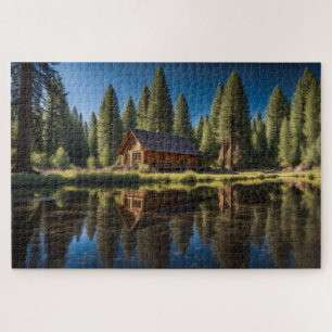Cabin Reflection Jigsaw Puzzle