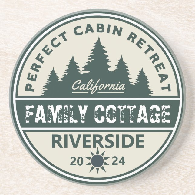Cabin Stone Coaster (Front)