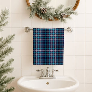 Cabin Style Towel Navy Plaid Gift for the Man Cave