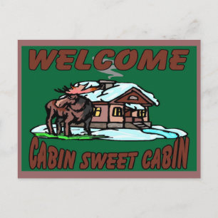 Cabin Sweet Cabin Postcard
