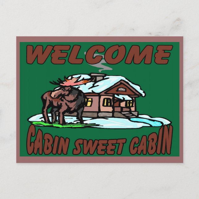 Cabin Sweet Cabin Postcard (Front)