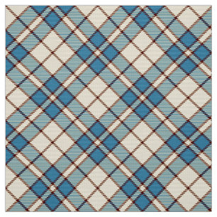 Cabin Tartan~ Snow Queen Fabric