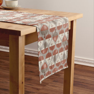 Cabincore Autumnal Stripes Long Table Runner