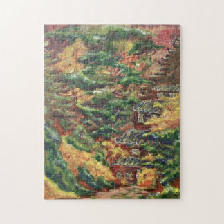 Cabine Dans Le Puzzle Woods