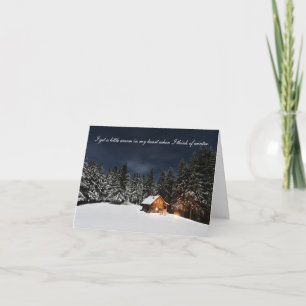 Cabine dans les bois - carte de note de Bonnes