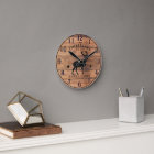 Cabine de famille Bois rustique Horloge murale per